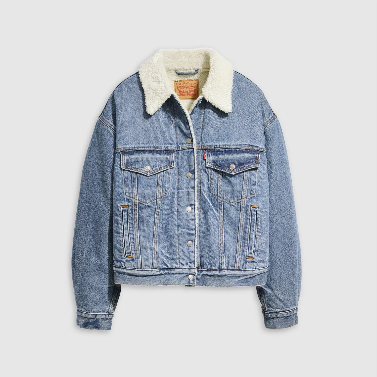 Куртка-тракер Sherpa в стиле 90-х Levi's, Dark Wash — фото 3