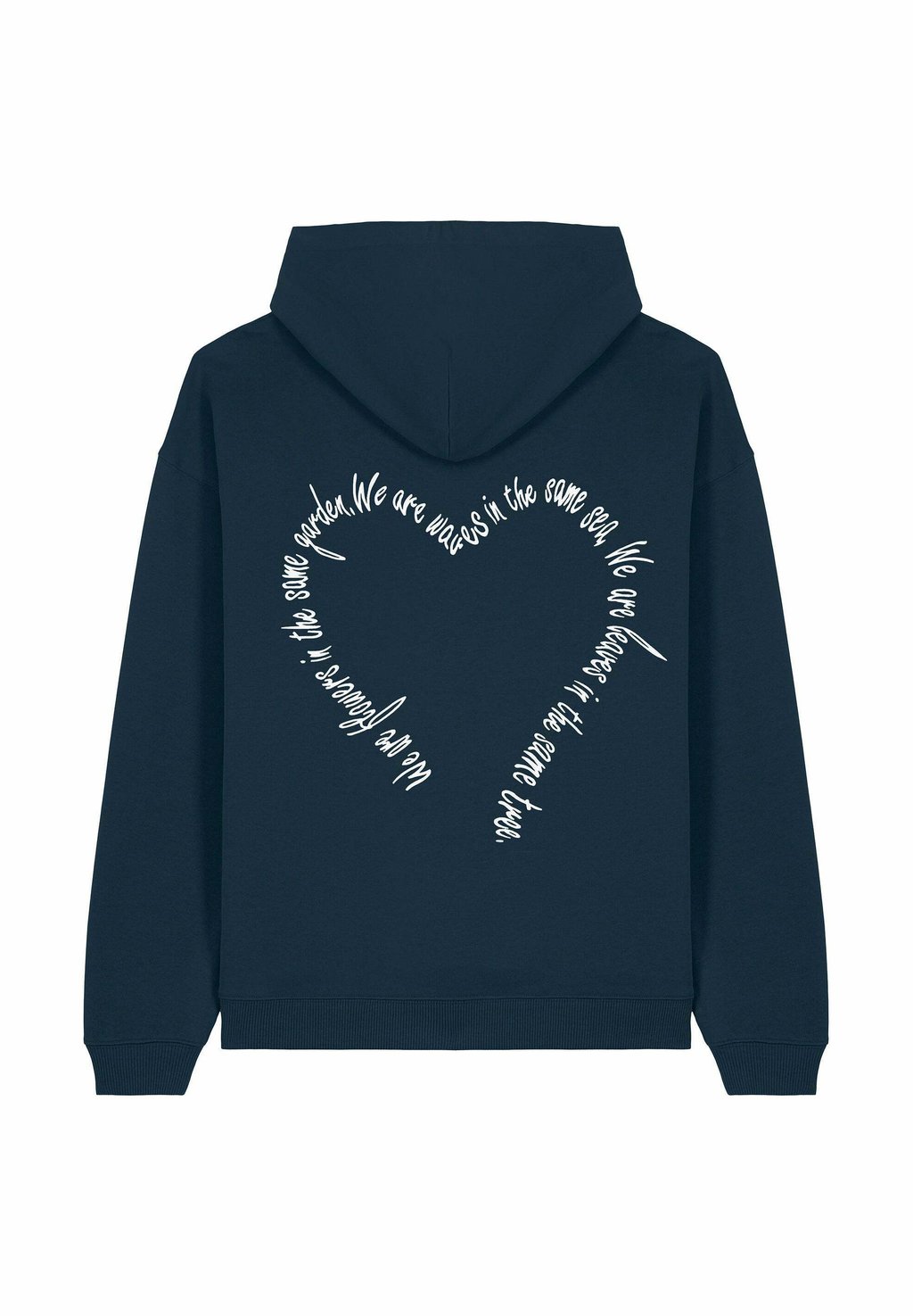 

Толстовка FLOWERS BACK EMBROIDERY UNISEX - Hoodie Mira Paris, темно-синий