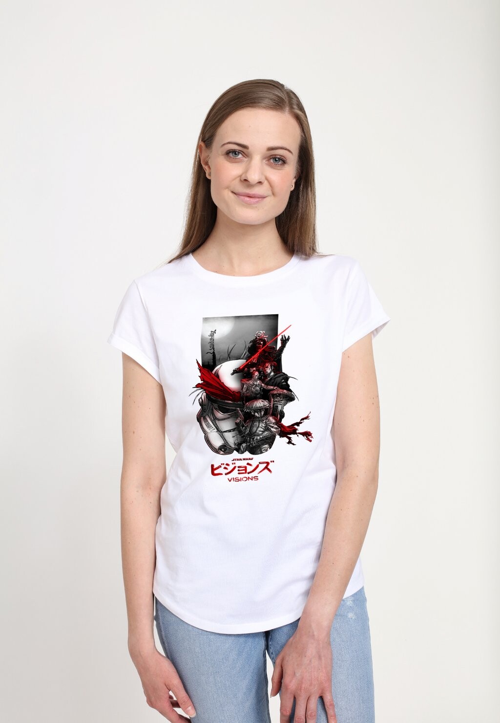 

Футболка с принтом STAR WARS: VISIONS HALF FACE GROUP Henry Tiger, белый