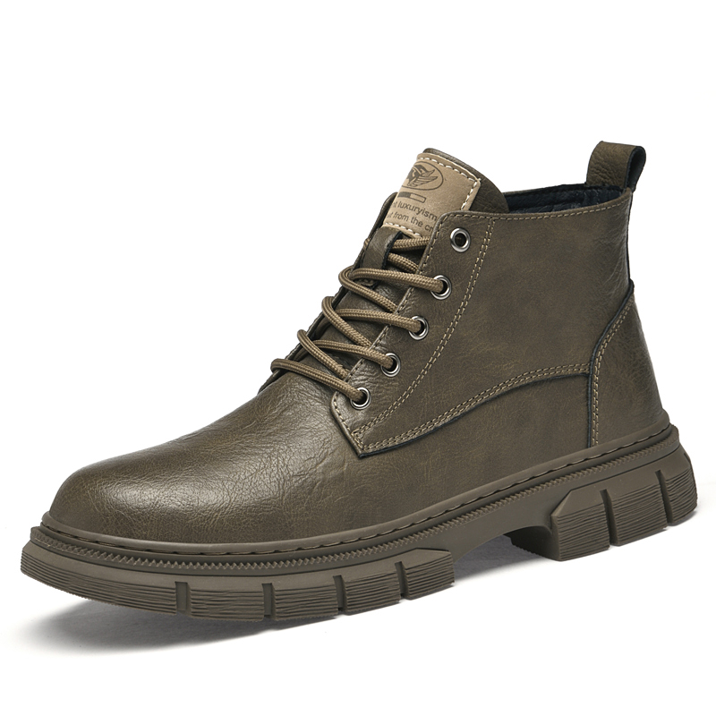 

Короткие мужские ботинки Martin на платформе BOLE, Khaki