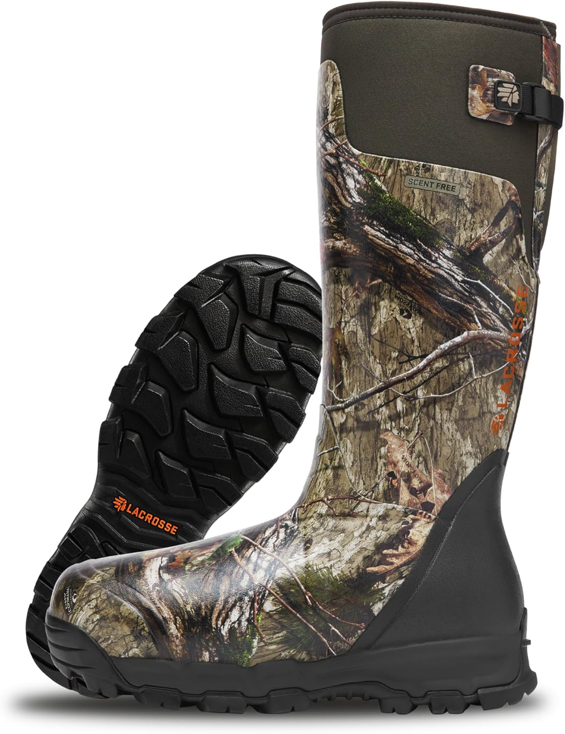 

Мужские утепленные охотничьи ботинки LaCrosse Alphaburly Pro 46 см с водонепроницаемой резиной, утеплителем Thinsulate 1600 г и стелькой из ЭВА, модель First Lite Cipher, Mossy Oak Country Dna