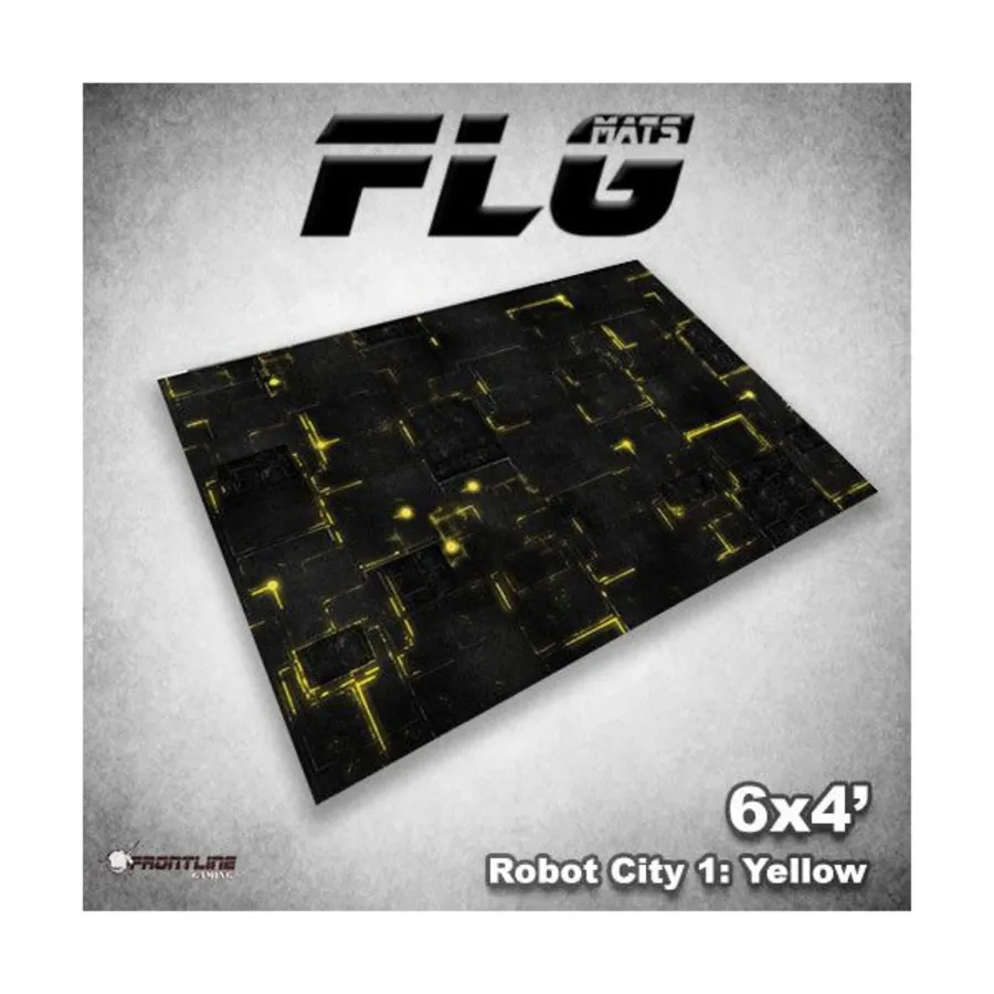 

6 футов х 4 дюйма — Город роботов № 1, желтый, F.L.G. Mats 6' x 4'