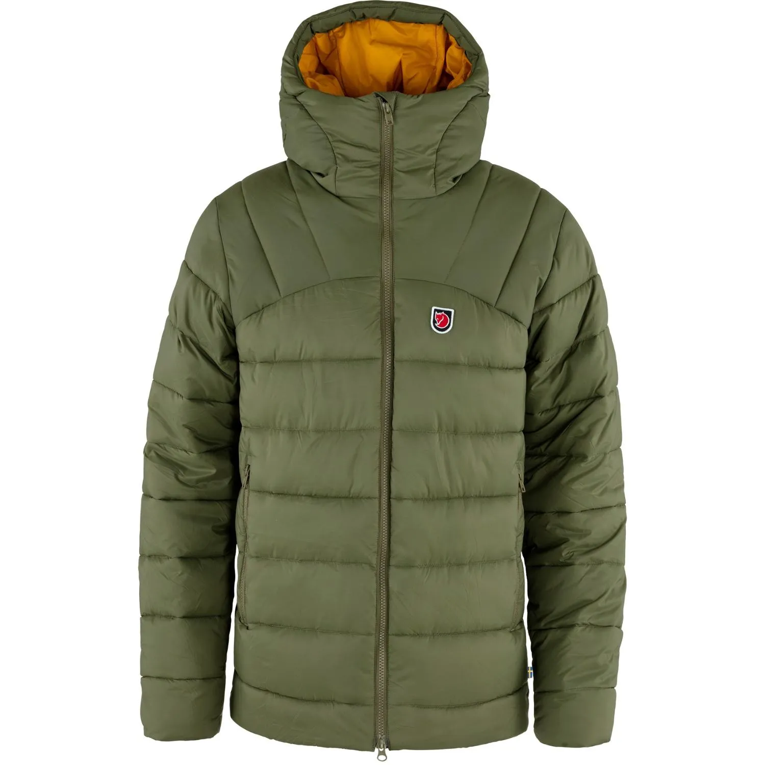 

Экспедиционная утепленная зимняя куртка Fjallraven, Green/Mustard Yellow