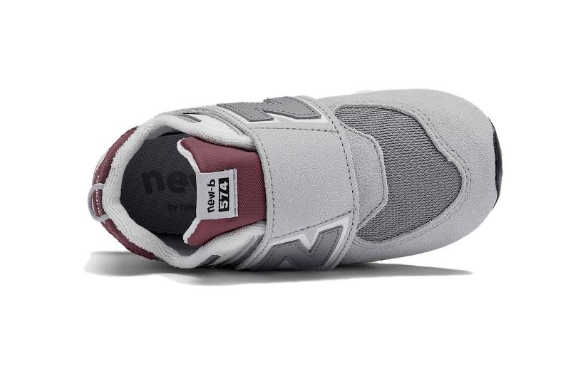 Низкие детские туфли для малышей New Balance, серый — фото 4