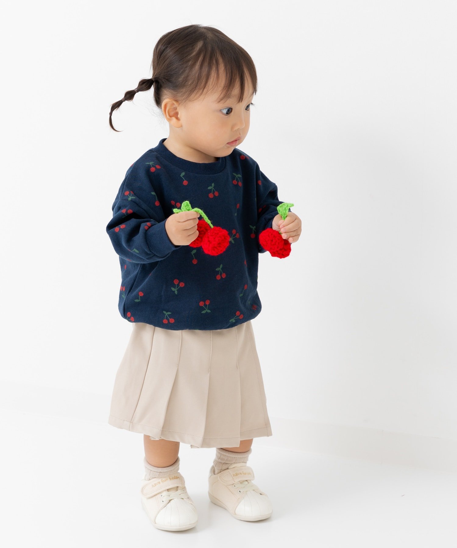 Флисовая толстовка из 100% хлопка с принтом по всей поверхности. Chil2, F Cherry/Navy — фото 2