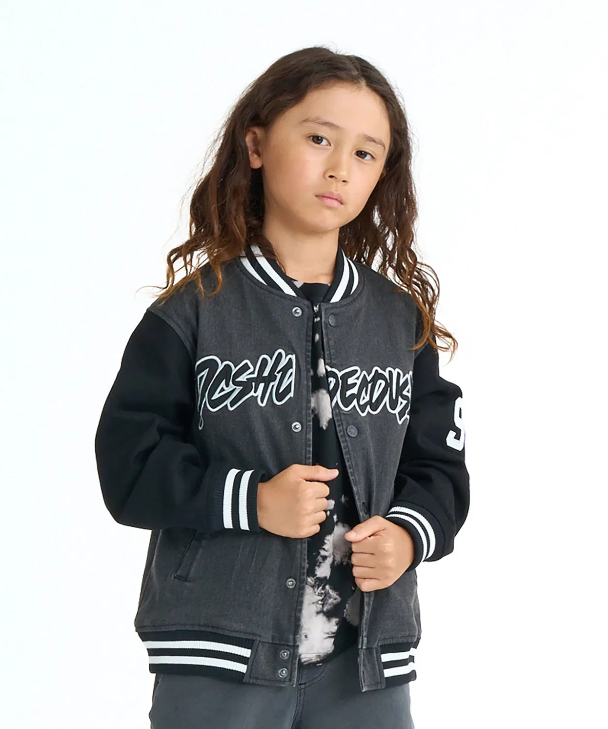 Куртка-бомбер DC Shoes Kids 26 KD Varsity Jacket, серый