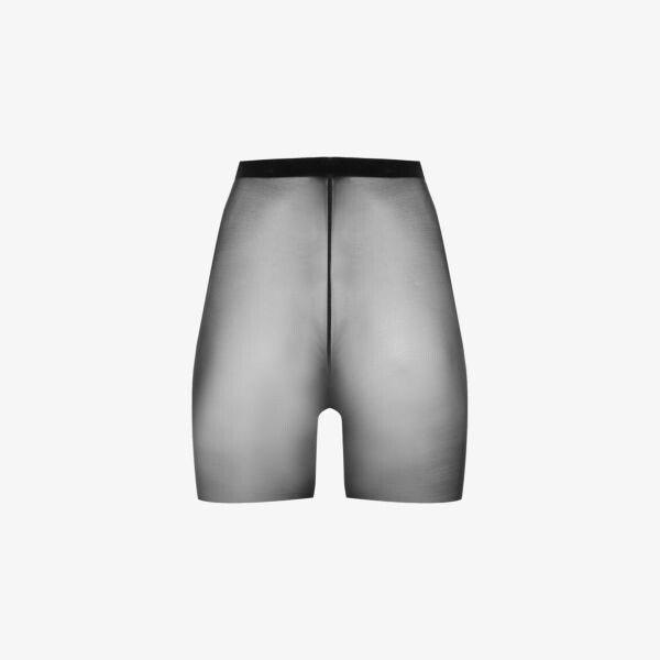 

Полупрозрачные шорты из эластичного тюля с высокой посадкой Wolford, черный