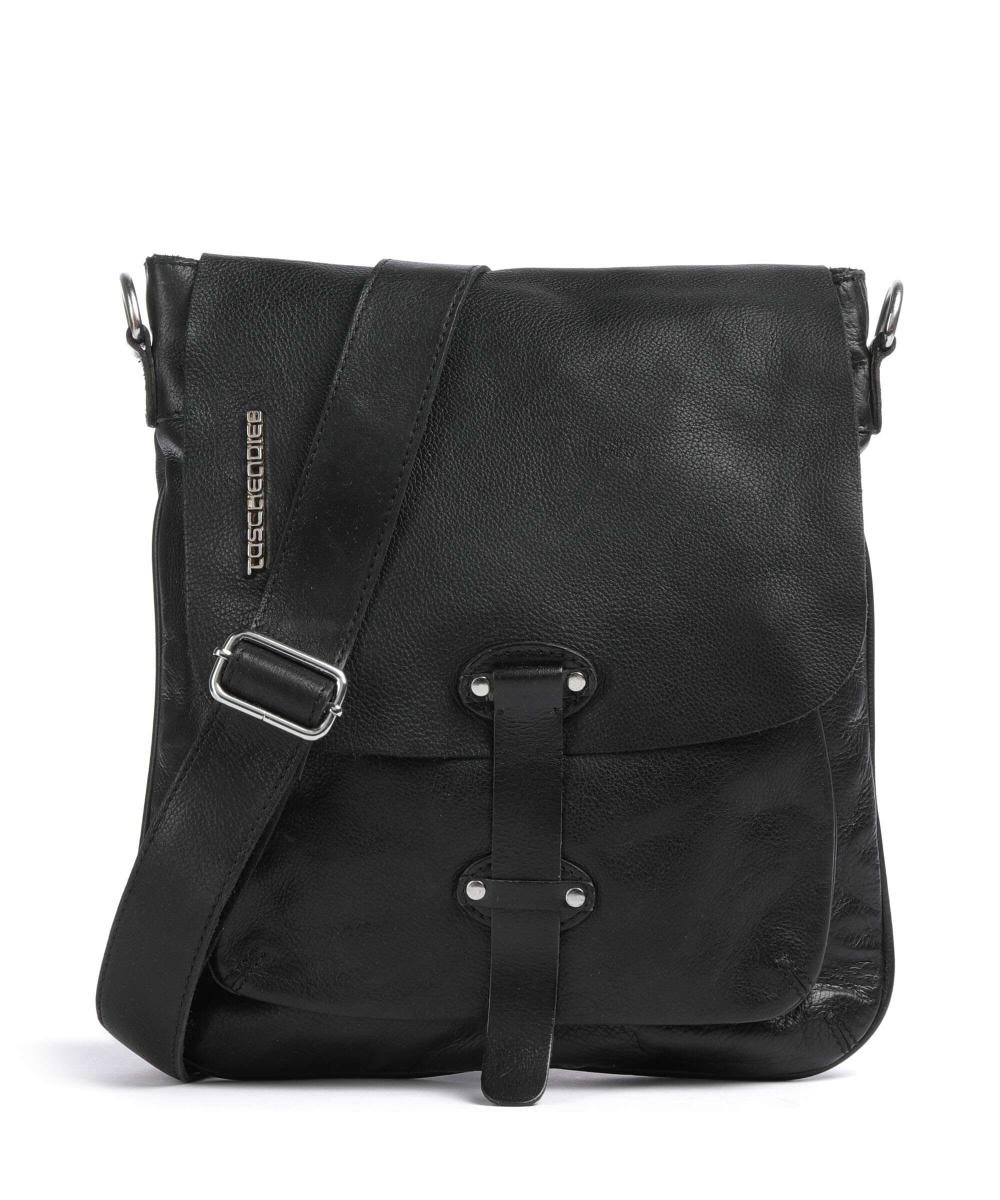 

Сумка через плечо Salvatorianplatz 2 из зернистой коровьей кожи Taschendieb Wien, черный