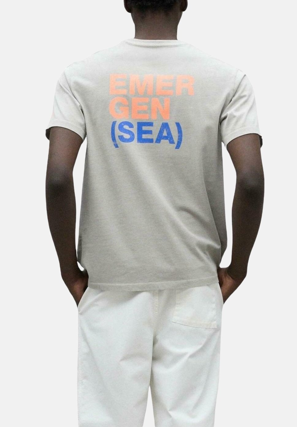 

Футболка с принтом EMER Ecoalf, серый