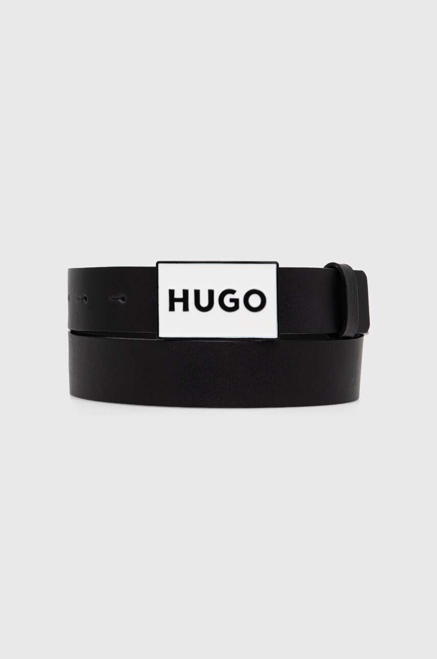 

Кожаный ремень HUGO, черный