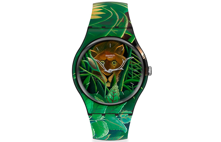 

SWATCH Часы Unisex 41mm Green Watch SUOZ333