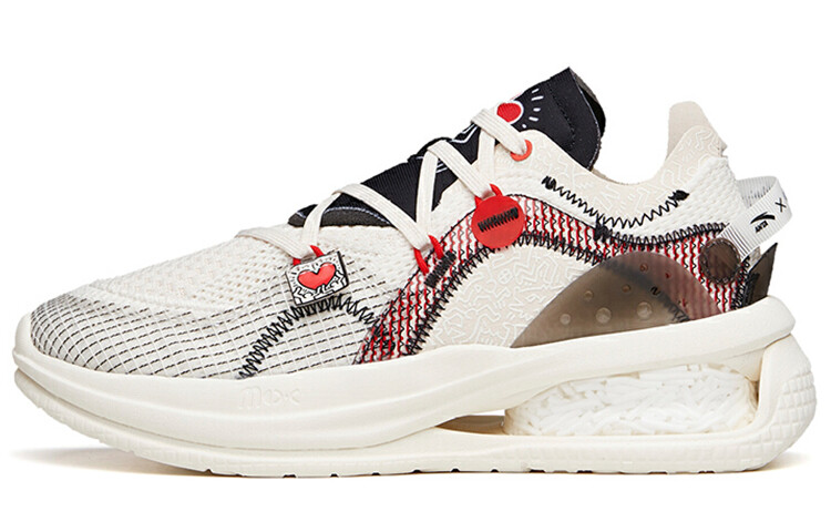 

Keith Haring X ANTA Lifestyle Shoes Women's Low-top Ivory White/heat Red/black