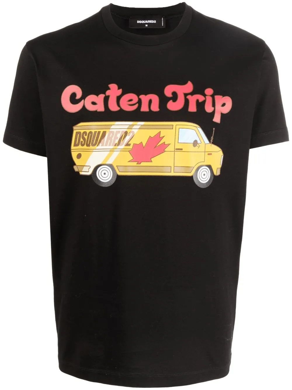 

Футболка с принтом Caten Trip DSQUARED2, черный
