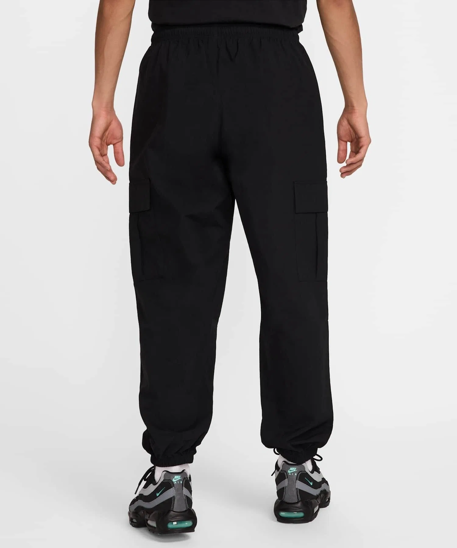 Мужские тканые брюки-карго Nike Club HJ1991-010, черные. — фото 2