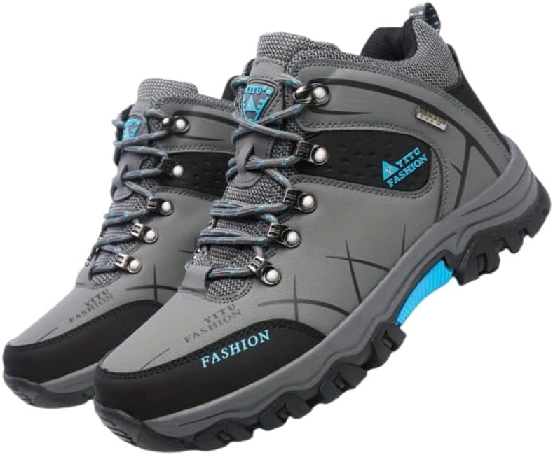 

Мужские модные ботинки для альпинизма, легкие, прочные, противоскользящие, удобные и универсальные, подходят для активного отдыха, путешествий и кемпинга Fmshi, серый