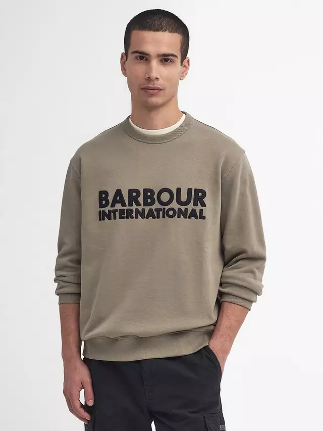 

Толстовка Barbour International Otis Logo Crew Neck, цвет brindle