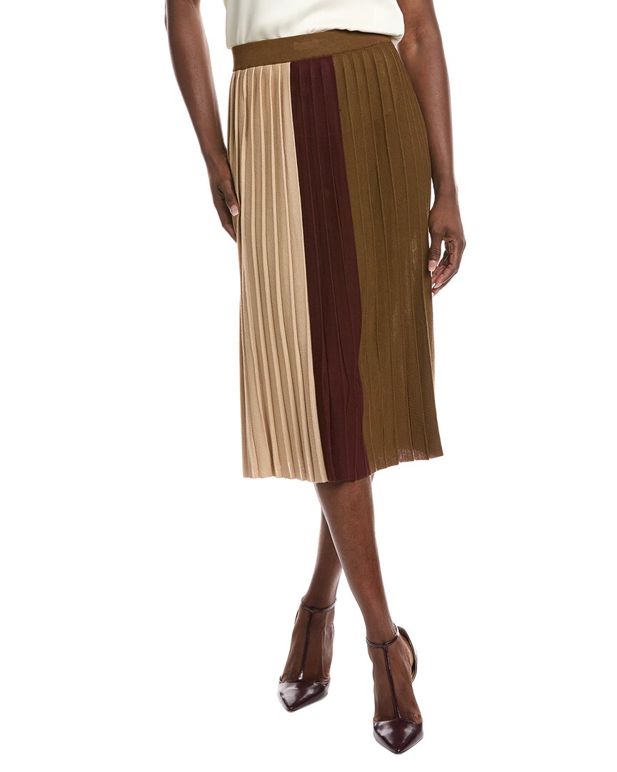 

Выходные от Max Mara Юбка из вирджинской шерсти с добавлением других волокон Weekend Max Mara, коричневый