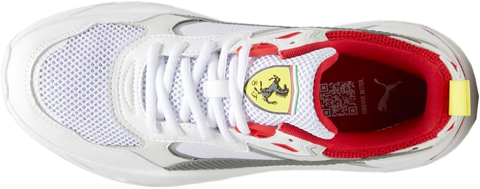 Мужские кроссовки PUMA Scuderia Ferrari Trinity со шнуровкой, повседневные- белые — фото 4