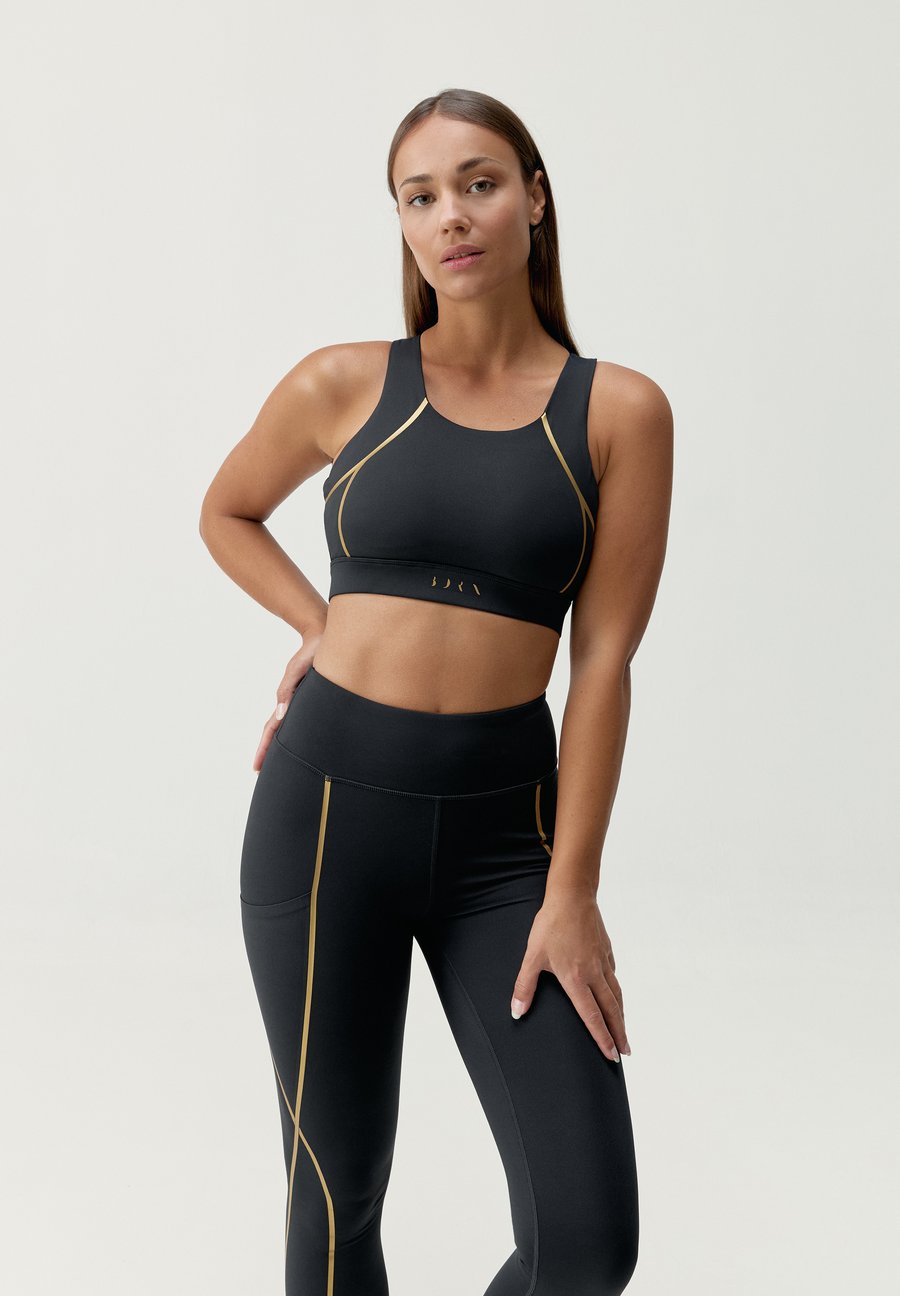 

Бюстгальтер Born Living Yoga High support sports bra, Metallic Black