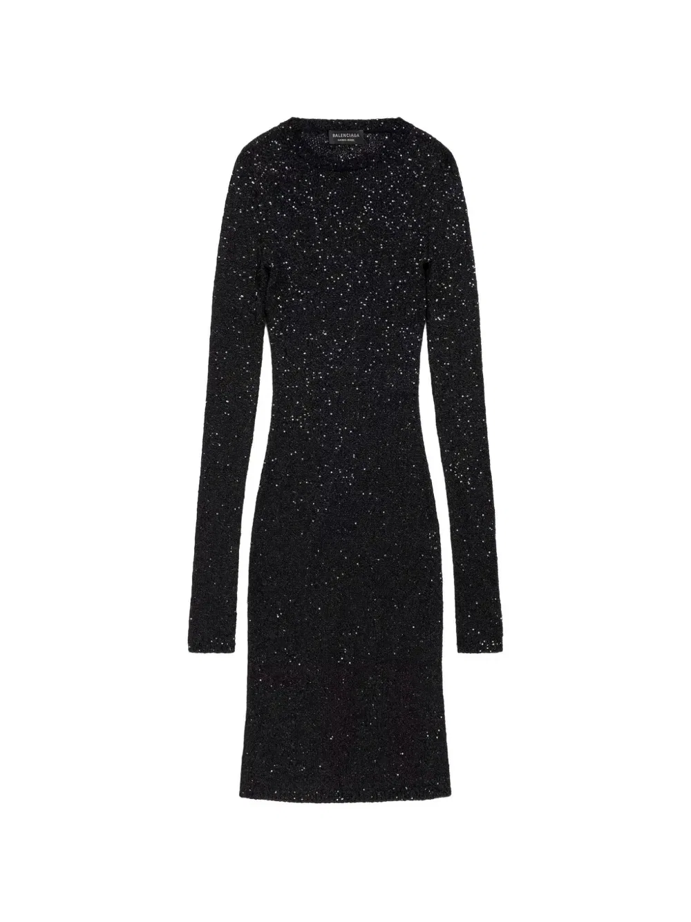 Элегантное платье миди BALENCIAGA, черный