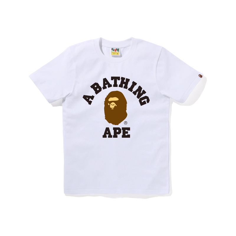 

A BATHING APE Bape женская футболка College SS25 Pink