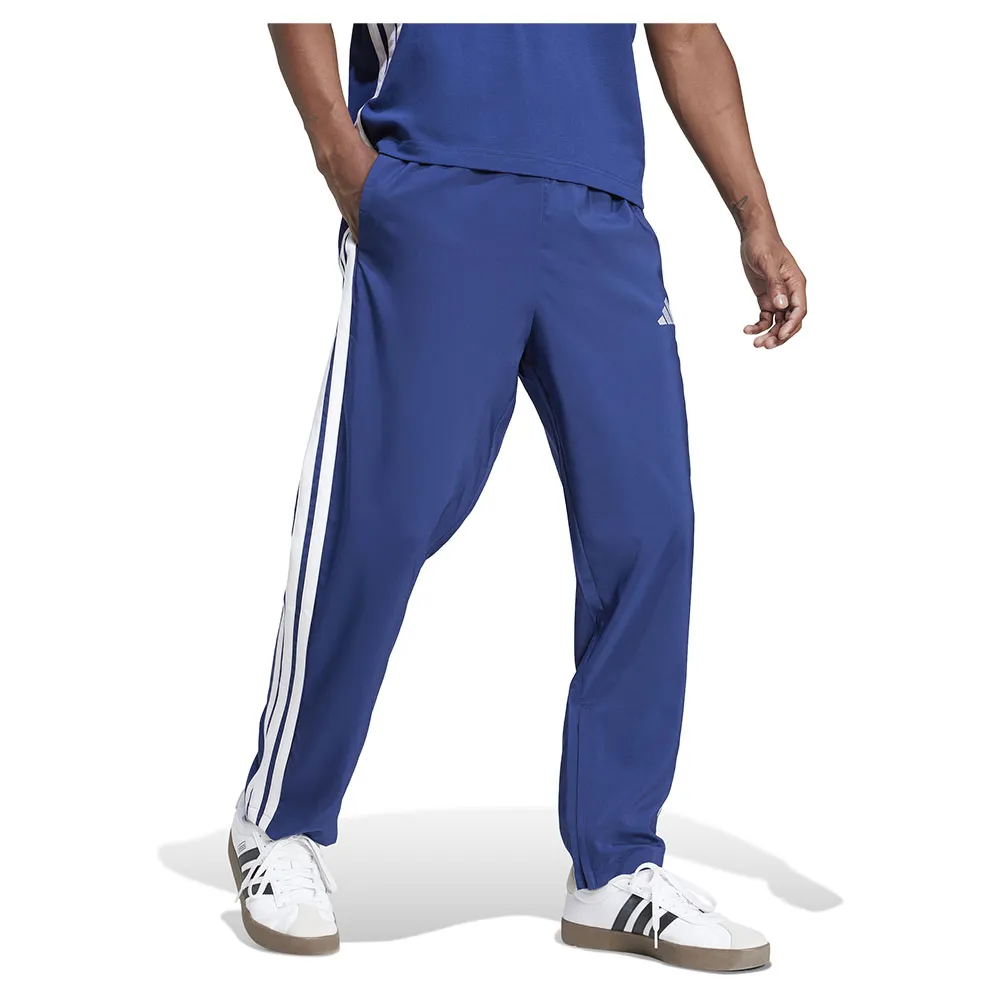 Джоггеры adidas Essentials 3 Stripes Stanford Open Hem, синий — фото 4