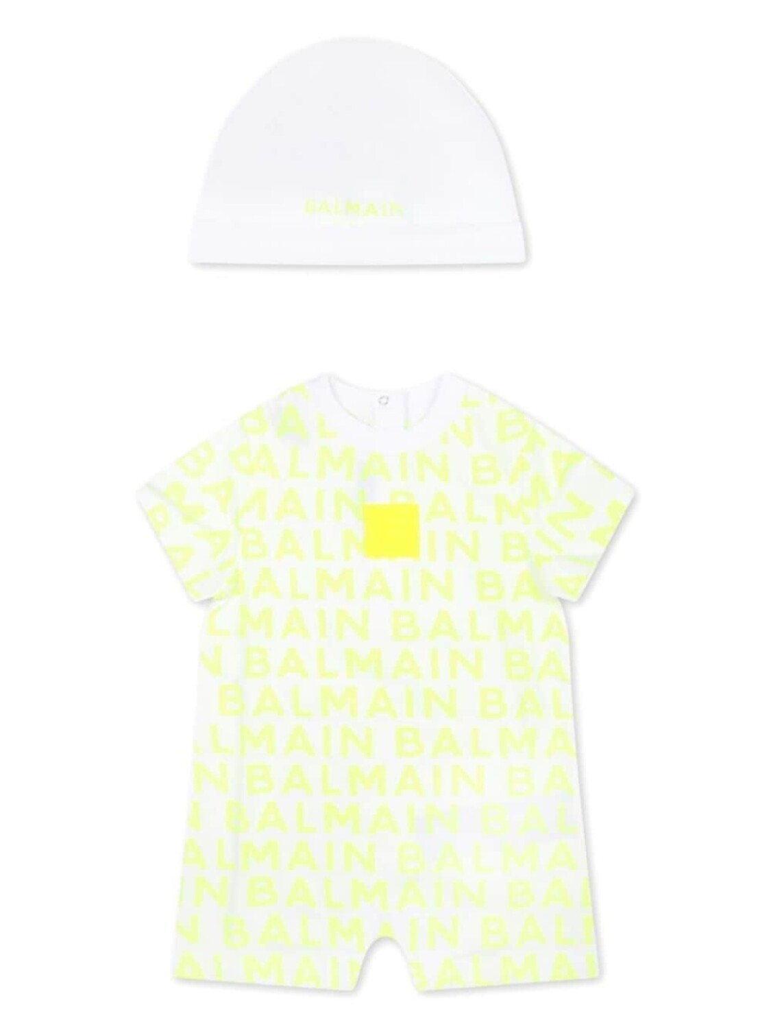 

Balmain Kids комплект из двух комбинезонов с логотипом, желтый
