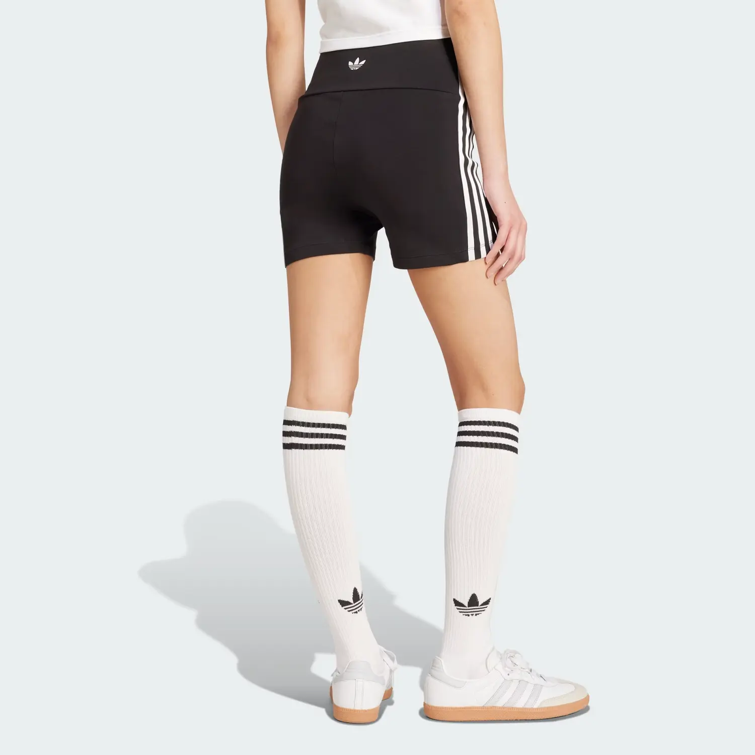 Шорты Adicolor 3 Stripes Booty Shorts Co Adidas Originals, черный — фото 4