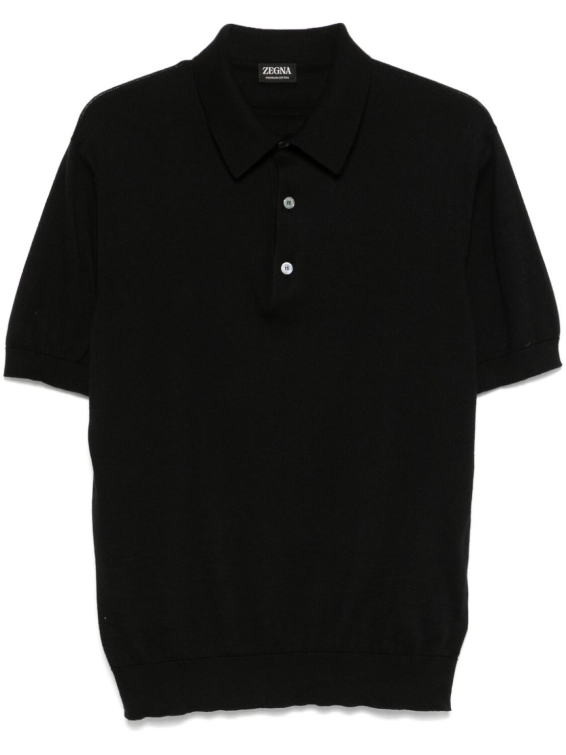 

Zegna трикотажная рубашка поло, черный
