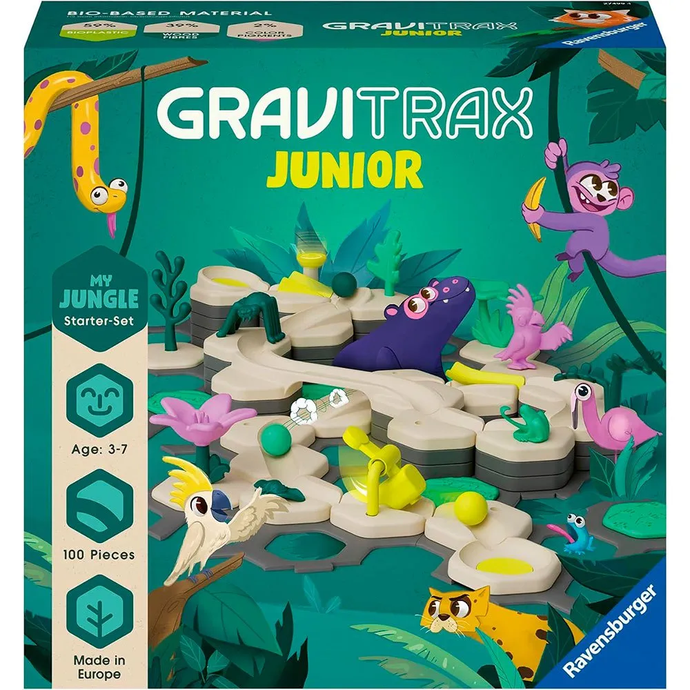 

Детская настольная игра Ravensburger Gravitrax Junior Starter Set L Jungle, мультиколор