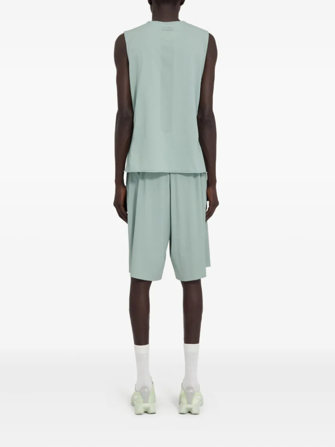 Топ с логотипом из коллаборации с Salomon MM6 Maison Margiela X Salomon, зеленый — фото 4