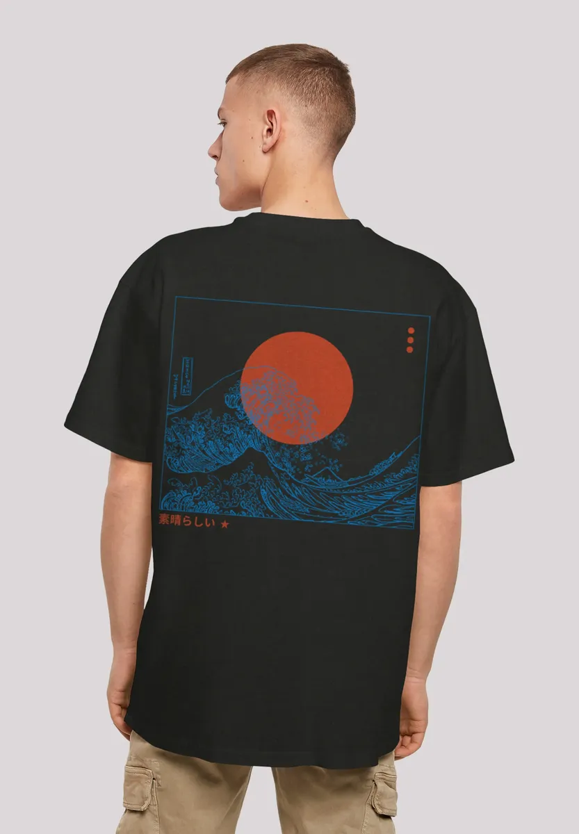 

F4NT4STIC Футболка "Kanagawa Wave Japan", принт, черный