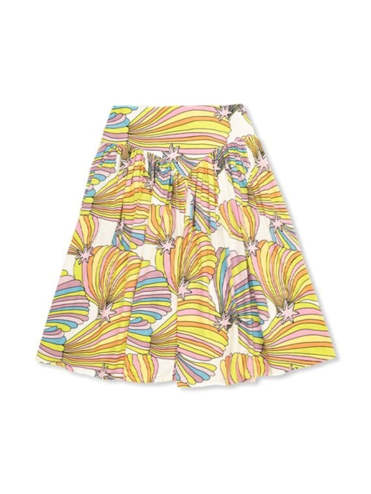 

Stella McCartney Kids юбка с узором, желтый