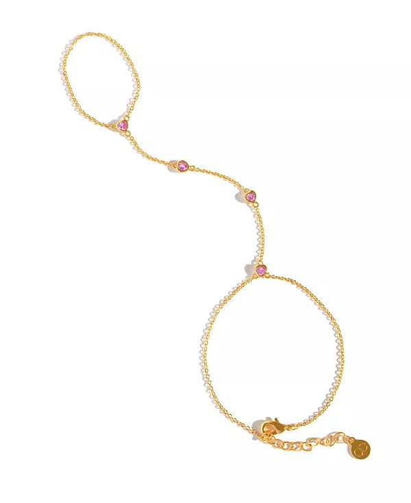 

Браслет-Цепочка Crystal te amo с золотым покрытием Girls Crew, gold