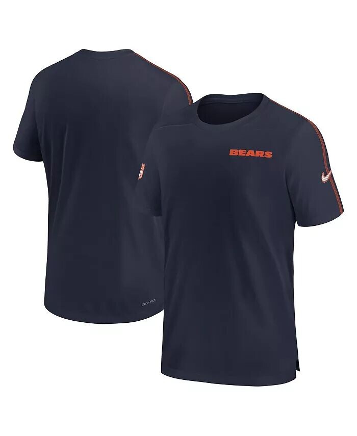 

Футболка мужская темно-синяя Chicago Bears 2024 Sideline Coach UV Performance Nike