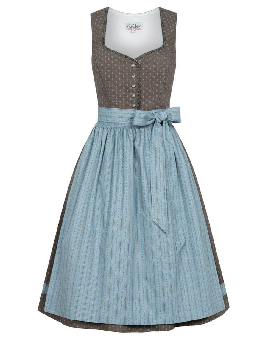 

Широкая юбка в сборку Trachtenhof Nübler Midi Felicitas, коричневый