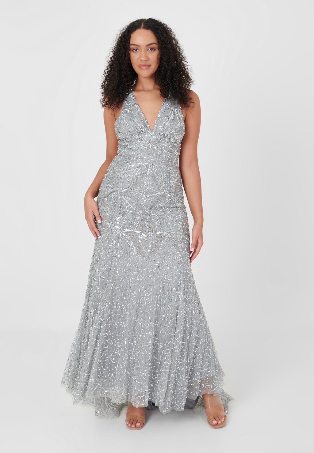 

Вечернее платье Embellished Sequins BEAUUT, цвет light grey