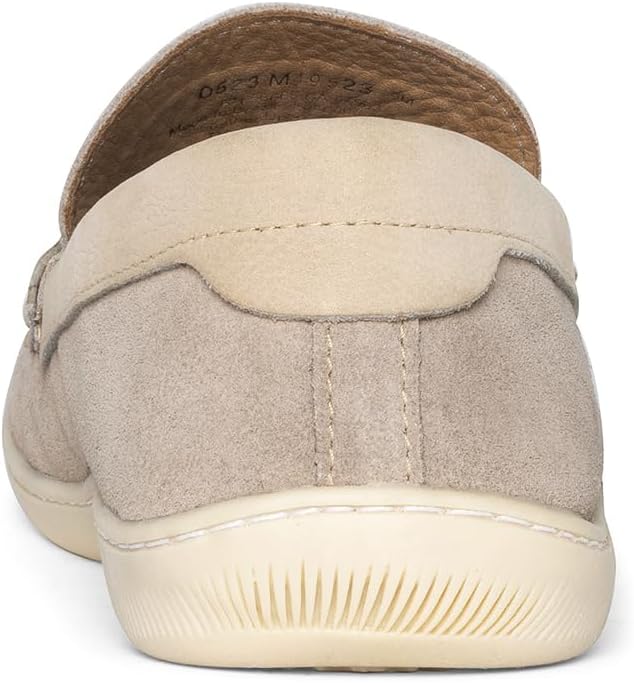 Мужские лоферы Donald Pliner London Slip-On - каблук 3 см, классические туфли для мужчин, стелька с эффектом памяти, мужские туфли, удобные классические туфли Donald J Pliner, Sand - Suede — фото 3