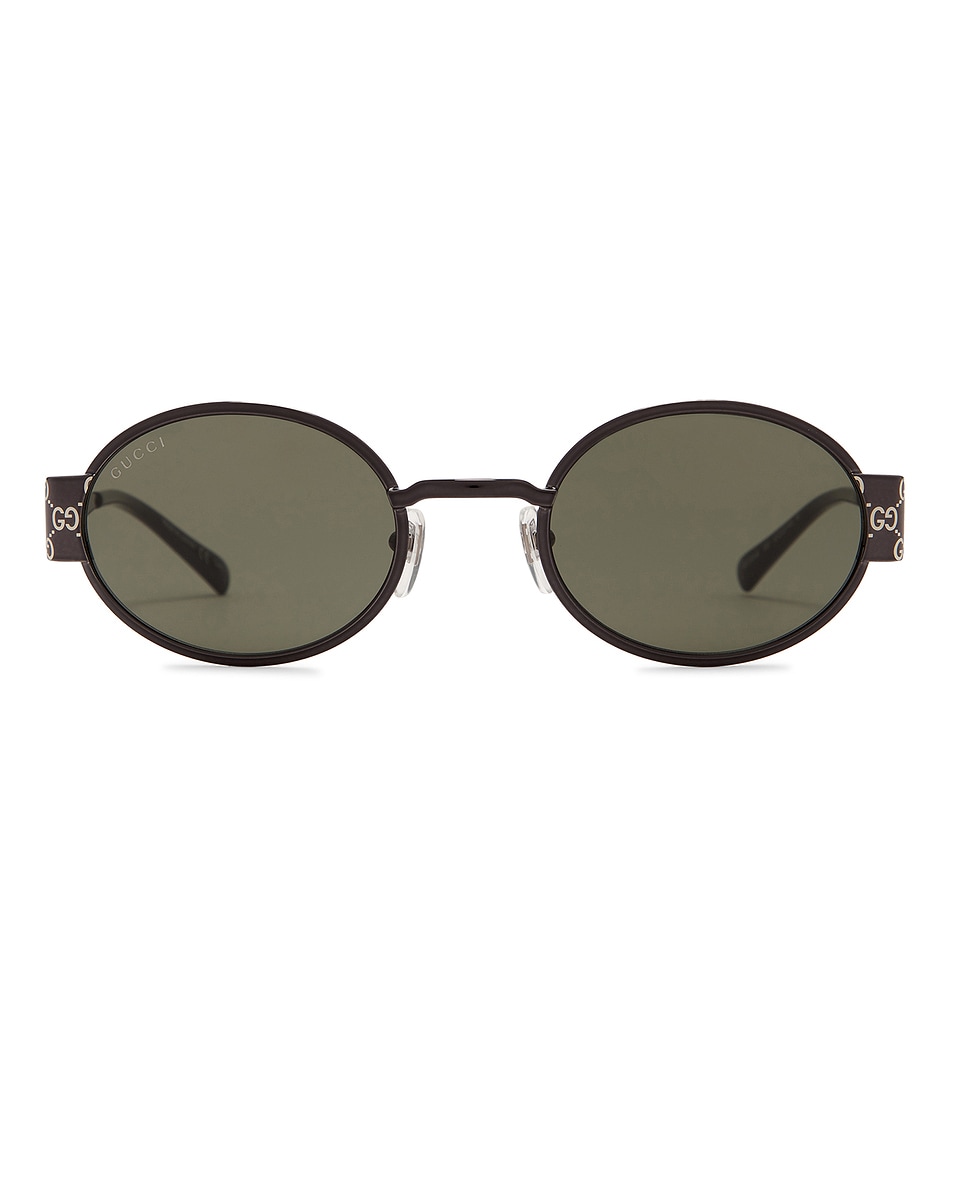 

Овальные солнцезащитные очки Gucci, Black