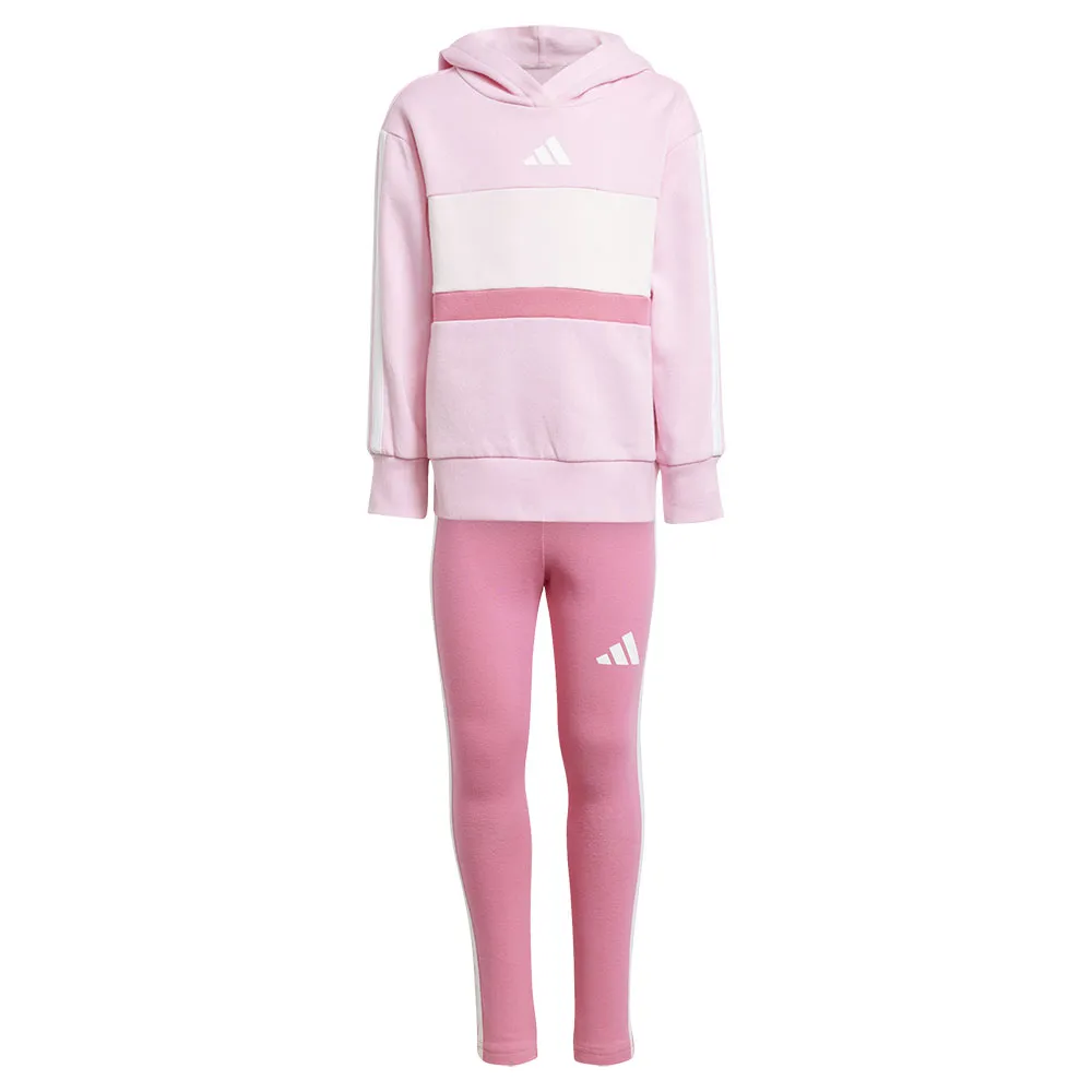 Спортивный костюм adidas Seasonal Essentials Tiberio 3 Stripes Fleece Leggings, розовый — фото 3