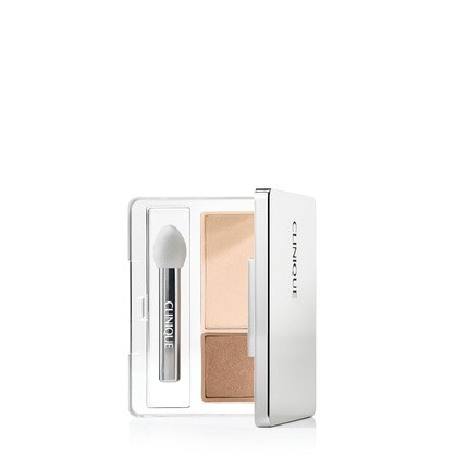 

All About Shadow Duo Тени для век для макияжа, безопасные для чувствительных глаз AK Ivory Bisque Bronze Satin Shimmer Clinique