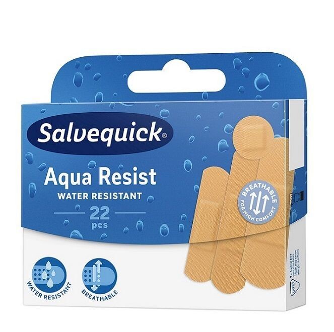 

Набор перевязочных пластырей Salvequick Aqua Resist, 22 шт
