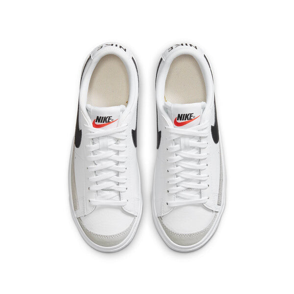 Кроссовки blazer low '77 'white black' Nike, черный — фото 4