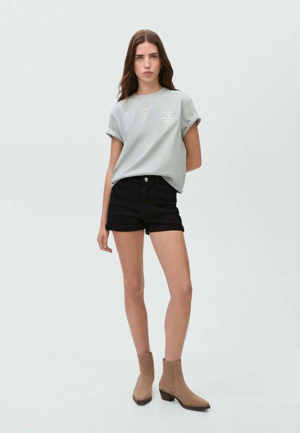 

Джинсовые шорты ROLL Mango Kids, цвет Black Denim