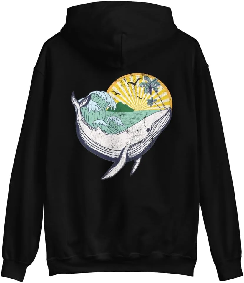 Толстовка Save the Whales, Ocean Conservancy, для любителей океана и экологии Generic, черный — фото 2