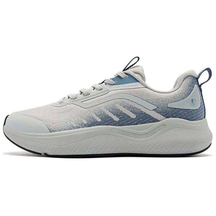 

QIAODAN Кроссовки Variety Training Collection, прочные, дышащие, с низким верхом, для повседневного бега, серо-синие, мужские