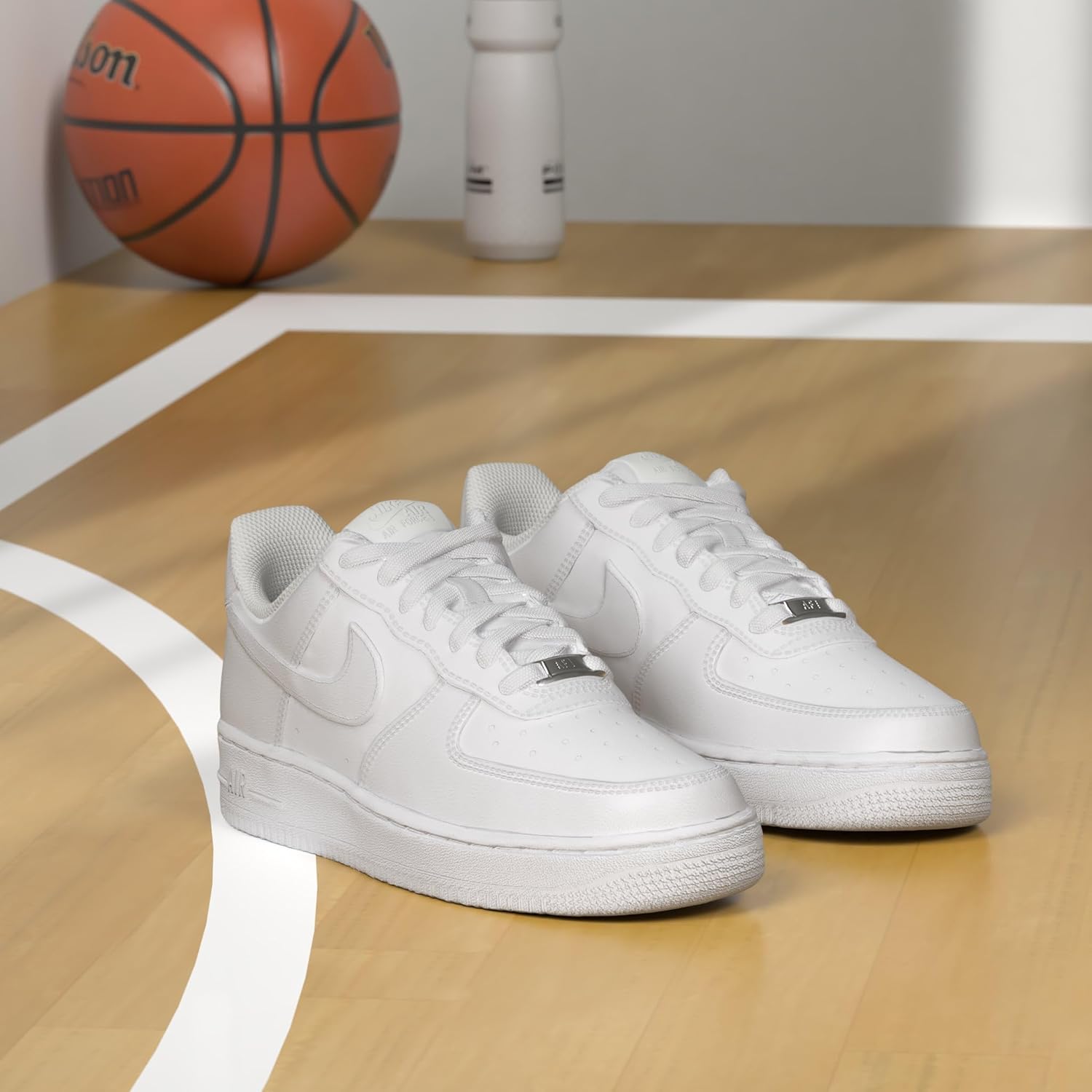 Мужские спортивные кроссовки Nike Air Force 1 Sage Low Ar5339-100, металлик — фото 2