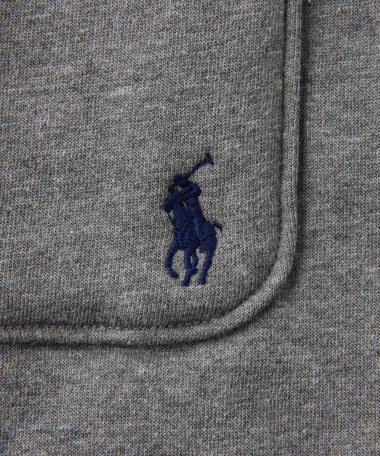 Жилет комнатный POLO RALPH LAUREN из флиса, хлопок и полиэстер, цвет хизер-чаркоал — фото 2