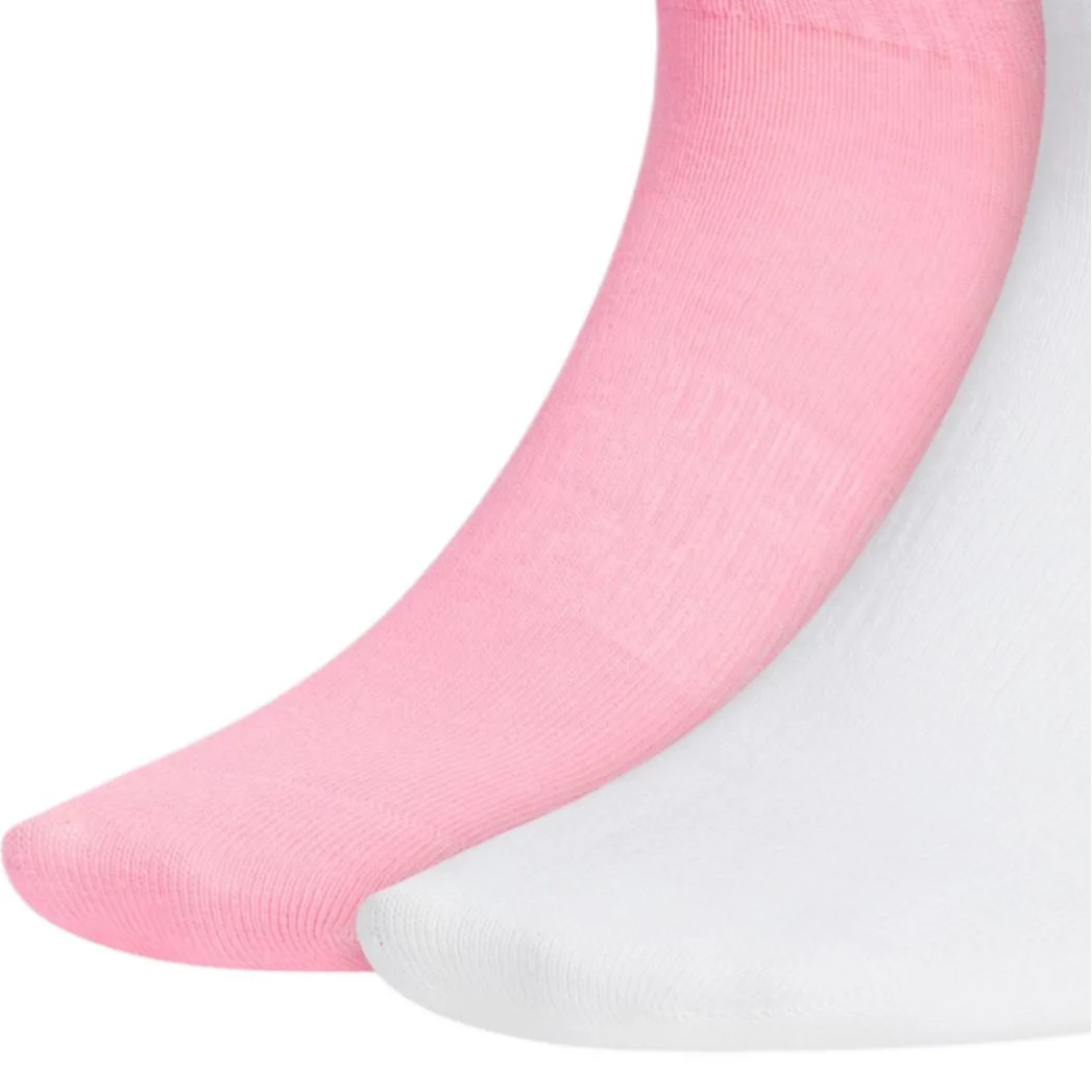 Носки короткие унисекс набор из 2 пар Adidas, Pink+White 2 Pack — фото 3