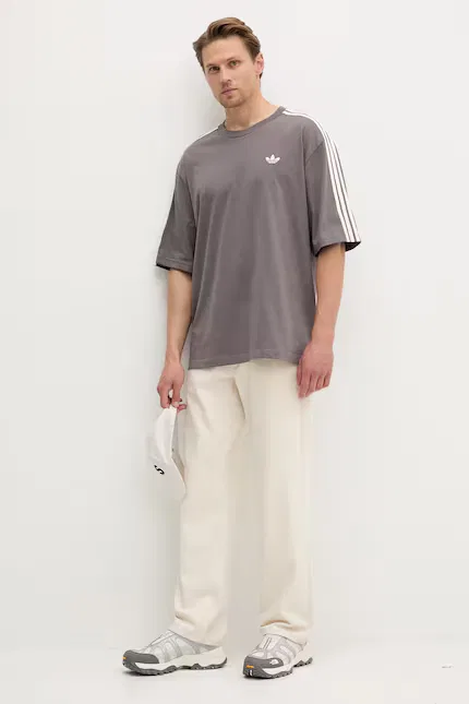 Футболка оверсайз Adidas Originals, серый — фото 2